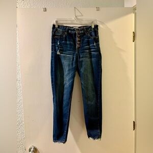 Celebrity Pink High Rise Dark Blue Jeans; Stretchy; Approximately Size 8